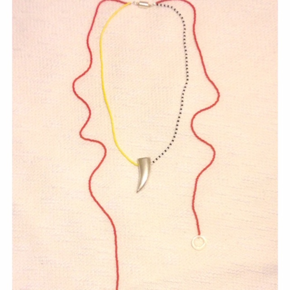 🌈 Stylish multicolor boho asymmetrical necklace